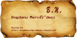 Bogdanu Mercédesz névjegykártya
